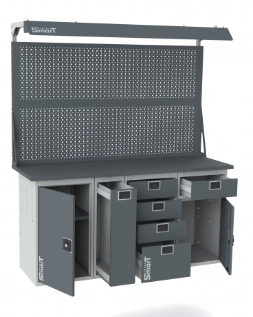 Верстак SMART 1760.1.P.4.1-1.d2 (1864х1766х605мм)