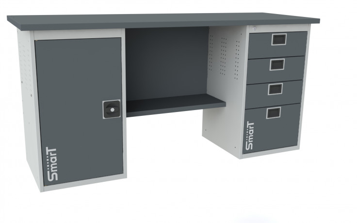 Верстак SMART 1280.4.P.1-1 (864х1286х605мм)