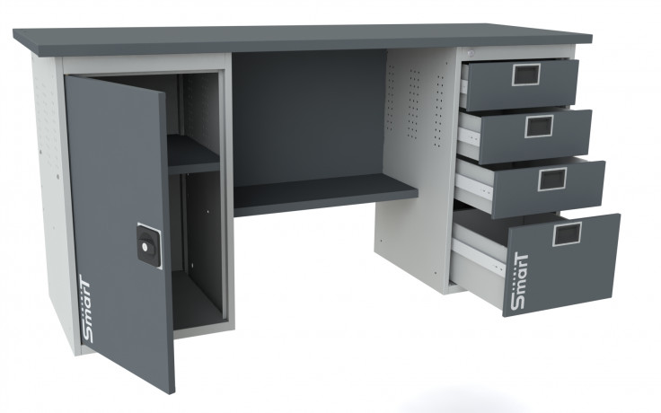 Верстак SMART 1280.4.P.1-1 (864х1286х605мм)