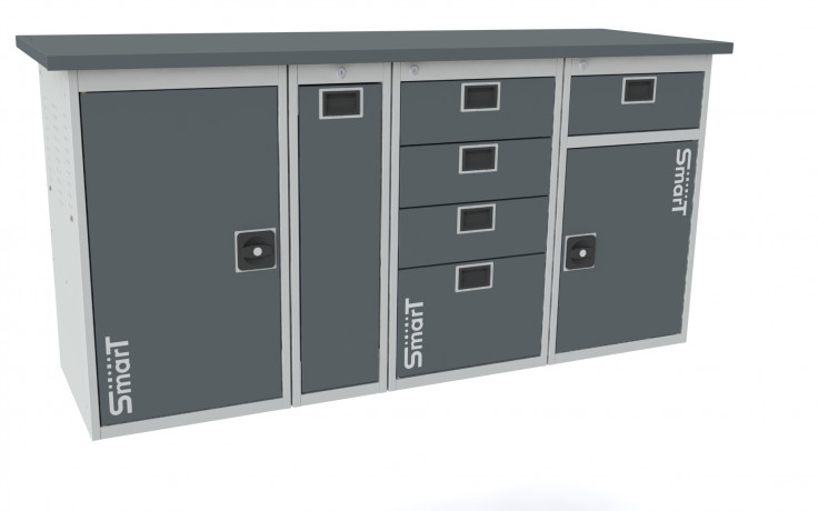 Верстак SMART 1760.1.P.4.1-1 (864х1766х605мм)