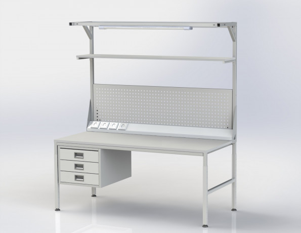 Стол монтажный С.1.1.700.1700.650-950 (столешница с оц.)