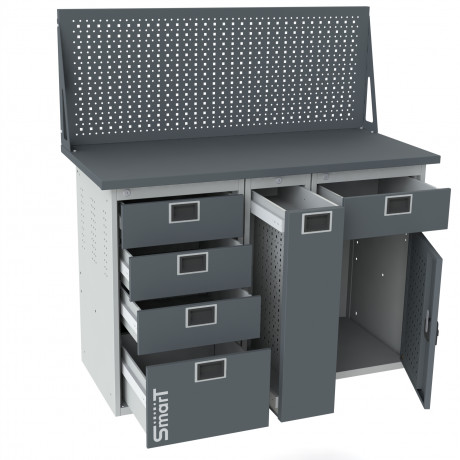 Верстак SMART 1280.4.P.1-1.d (1364х1286х605мм)